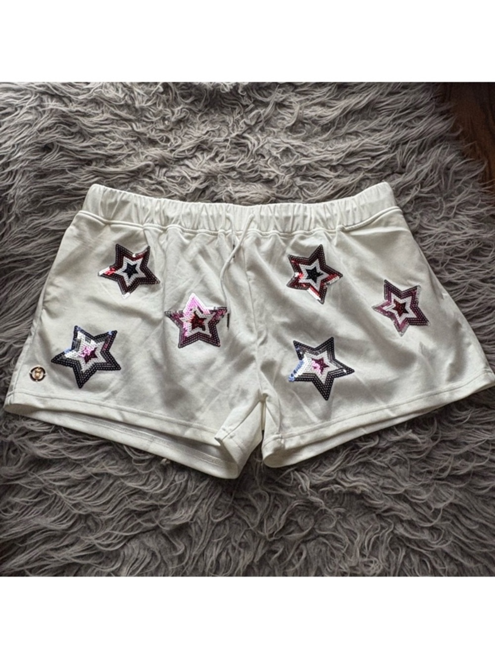 Simply southern star sequin embellished lounge shorts XXL EUC